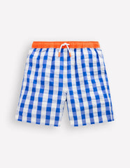Swim Shorts-Blue Gingham / Boden Outlet