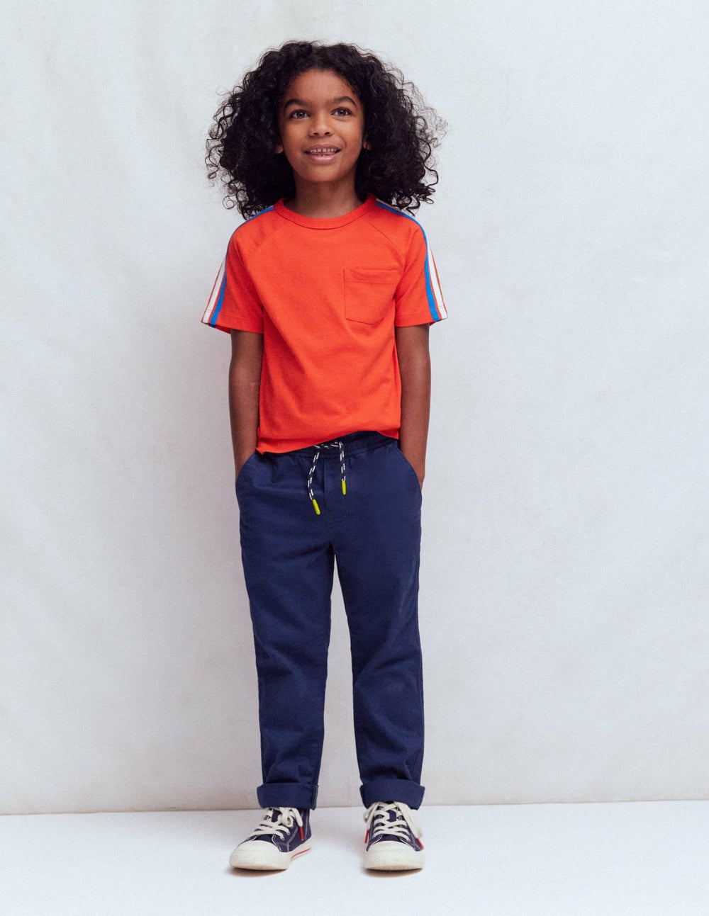 Slim Pull-on Pants-College Navy / Boden us