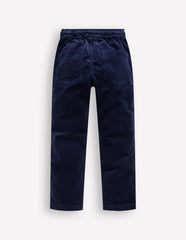 Slim Pull On Trousers-College Navy Cord / Boden