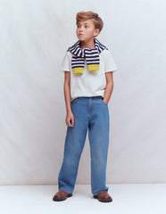 Relaxed Straight Jeans-Mid Wash / Boden us