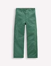 Canvas Carpenter Trousers-Blue spruce / Boden