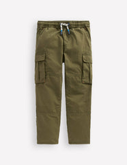 Adventure Cosy Lined Pants-Woodland Green / Boden Sale