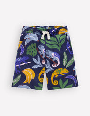 Printed Shorts-Navy Chameleon / Boden Outlet