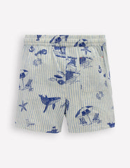 Cotton Linen Shorts-Beach Front / Boden us