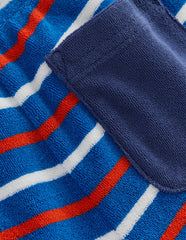 Towelling Shorts-Blue Stripe / Boden