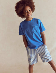 Smart Shorts-Light Blue Stripe / Boden Sale
