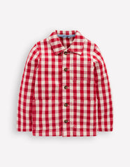 Twill Jacket-Red Gingham / Boden Online