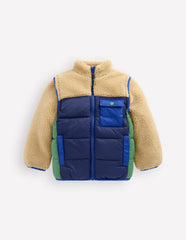 2-in-1 Borg Jacket-Winter Moss Mix / Boden Outlet