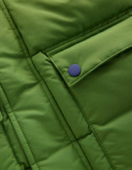 Fleece Lined Padded Coat-Green / Boden Discount