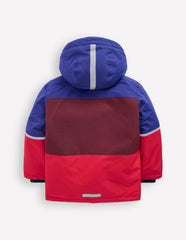 All-weather Waterproof Coat-Red Chevron Colourclock / Boden Online