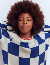 Graphic Sweater-Surf the Web Checkerboard / Boden Sale