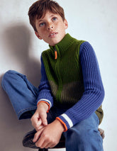 Chunky Zip-Through Jumper-Green / Boden Discount