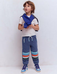 Warrior Knee Joggers-Starboard Blue Stripe Knee / Boden Online