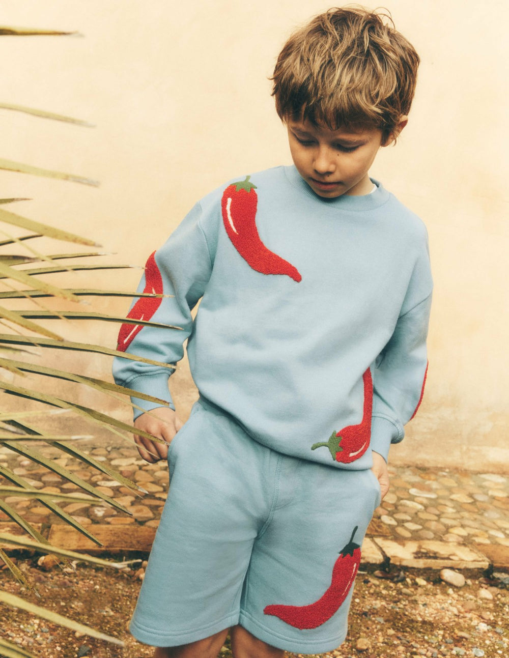 Fun Sweatshirt-Seamist Blue Chillies / Boden Discount
