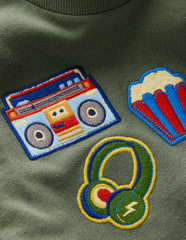 Badge Sweatshirt-Laurel Wreath Activity / Boden Outlet