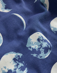 Snug Short John Glow Pyjamas-Navy Moon Phases / Boden us