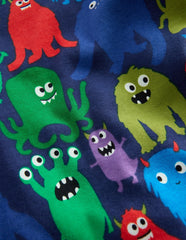 Snug Glow-in-the-dark Pajamas-Navy Monster / Boden Sale