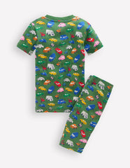 Snug Short John Pajamas-Traffic Jam / Boden Discount