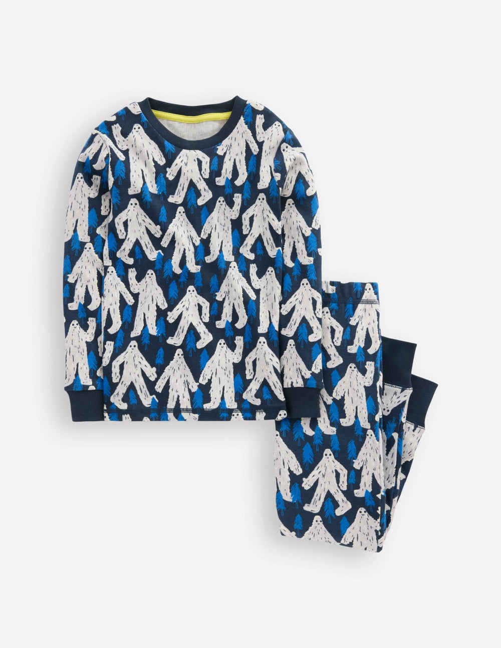 Snug Glow-in-the-dark Pajamas-Carbon Yetti / Boden us