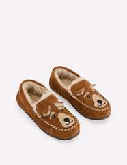 Cosy Suede Slippers-Tan Dog / Boden us