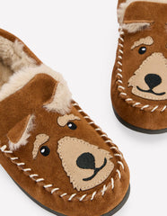 Cosy Suede Slippers-Tan Dog / Boden us
