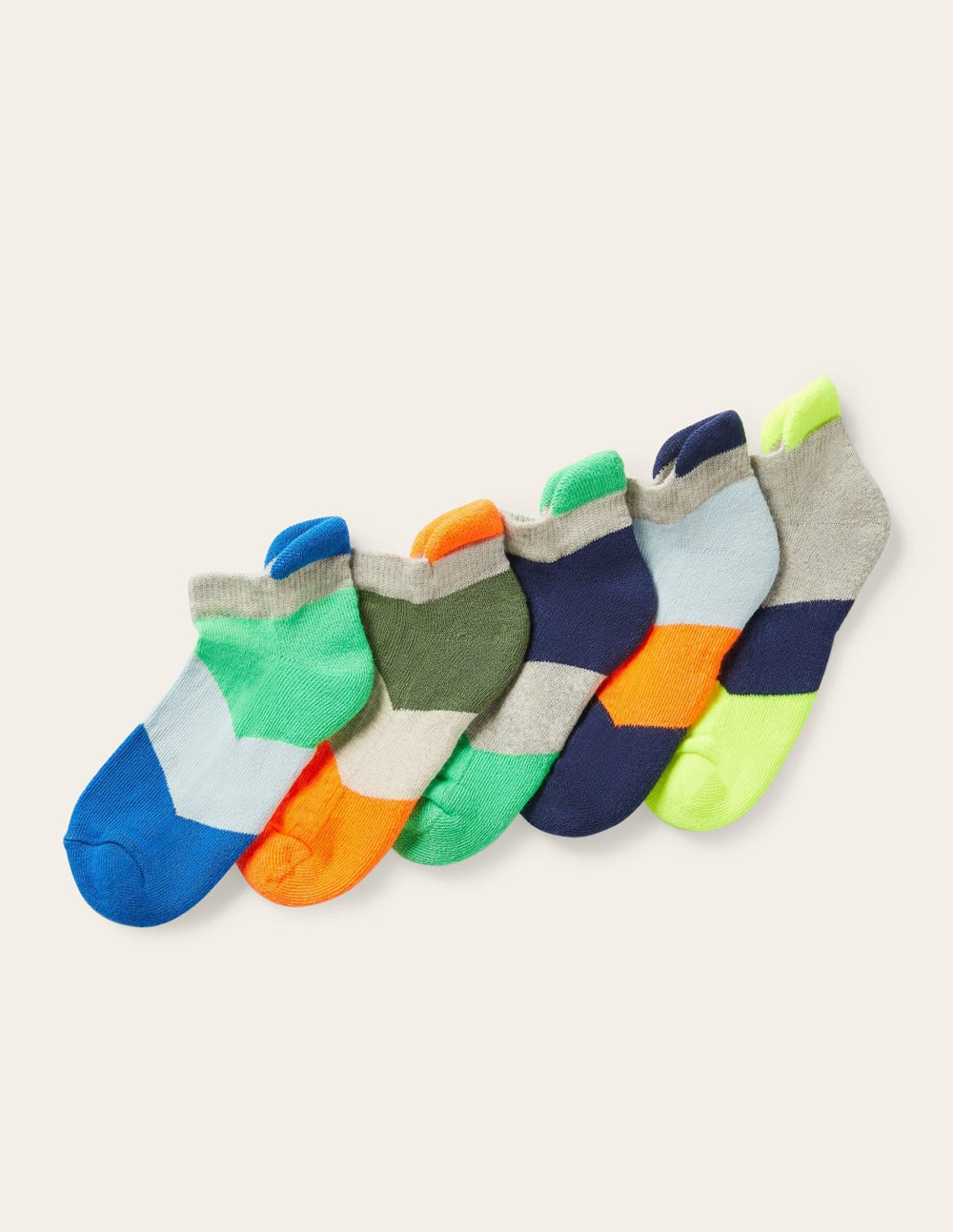 Ankle Socks 5 Pack-Multi Chevron / Boden Outlet