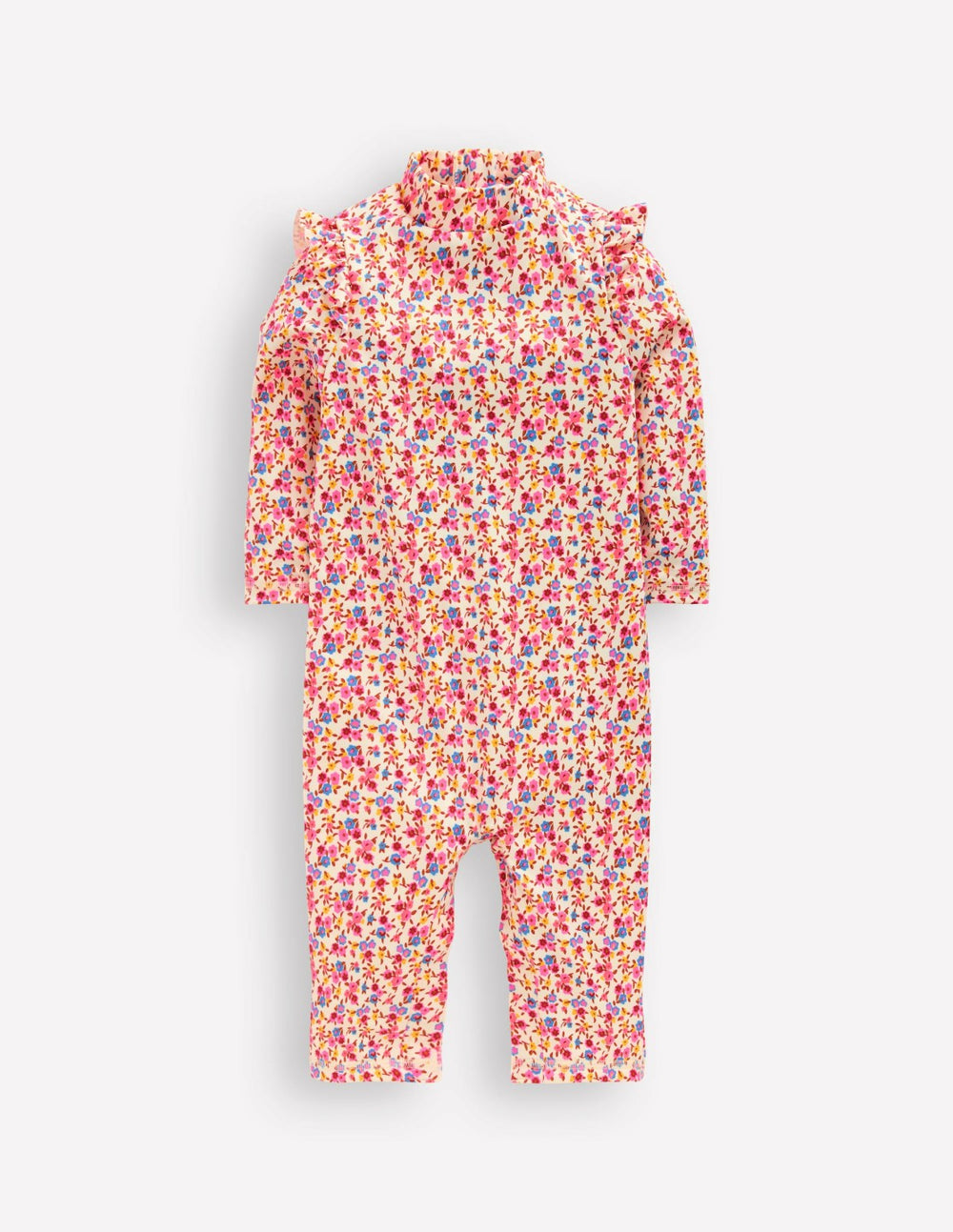 Girls Sun Safe Surfsuit-Pink Ditsy Floral / Boden On sale
