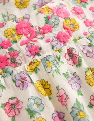 Embroidered Woven Romper-Ivory Rose Floral / Boden Online