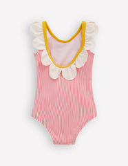 Novelty Swimsuit-Salmon Pink Flower / Boden