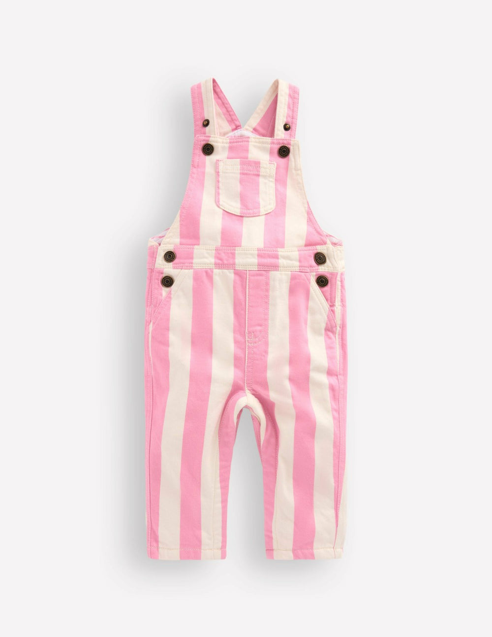 Woven Dungaree-Pink Stripe / Boden On sale