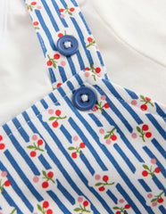 Short Jersey Dungaree Set-Bluejay Cherry Stripe / Boden Online