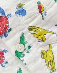 Woven Shirt Play Set-Ivory Multi Jungle Animals / Boden Sale