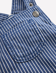 Woven Dungarees-Navy Ticking Stripe / Boden Online