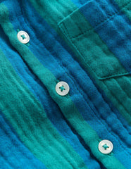 Woven Shirt Play Set-Blue and Green Stripe / Boden On sale