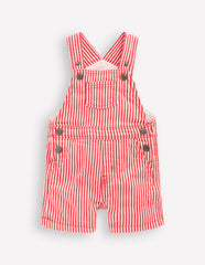 Short Woven Overalls-Red Stripe / Boden On sale