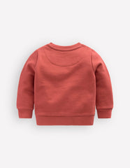 Chain Stitch Sweatshirt-Jam Red Campervan / Boden Online