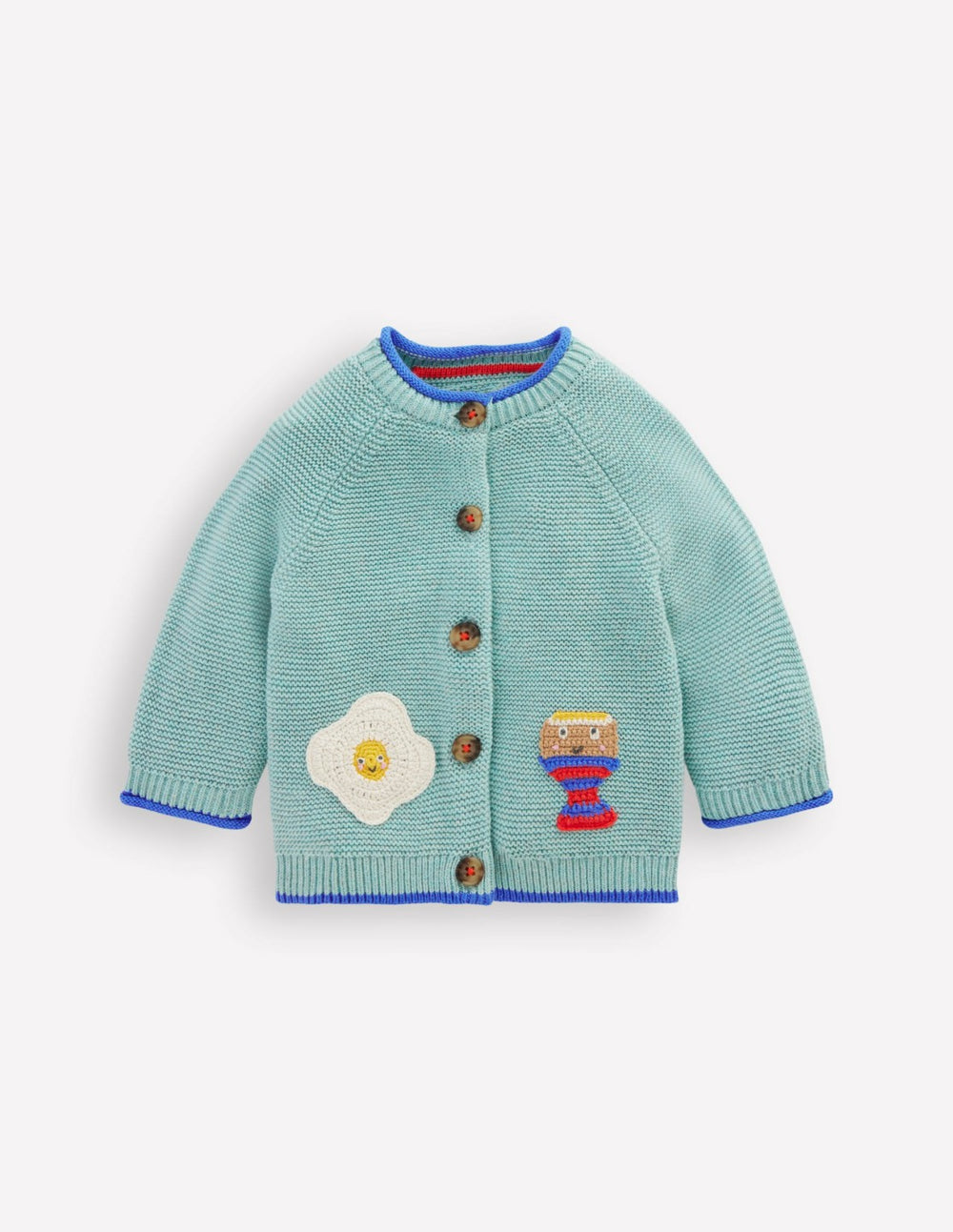 Cotton Logo Cardigan-Aquifer Dippy Eggs / Boden Outlet