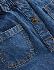 Embroidered Playsuit-Mid Vintage Embroidered Denim / Boden On sale