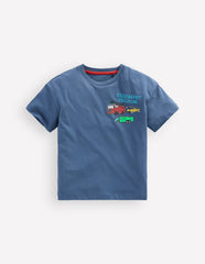Front & Back Graphic T-shirt-Vintage Indigo Truck / Boden Outlet