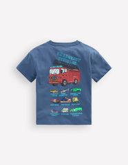 Front & Back Graphic T-shirt-Vintage Indigo Truck / Boden Outlet