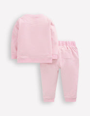 Appliqué Sweatshirt Set-Pink Floral Patchwork / Boden Discount