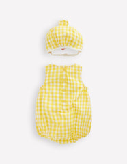 Novelty Easter Set-Pineapple Yellow Gingham Chick / Boden Online