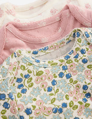 3-pack Pointelle Bodies-Multi Ditsy Floral / Boden