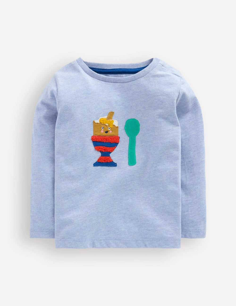 Long Sleeve Appliqué T-Shirt-Light Blue Dippy Egg / Boden Online