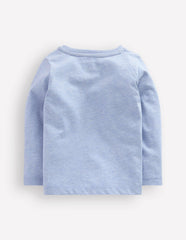 Long Sleeve Appliqué T-Shirt-Light Blue Dippy Egg / Boden Online