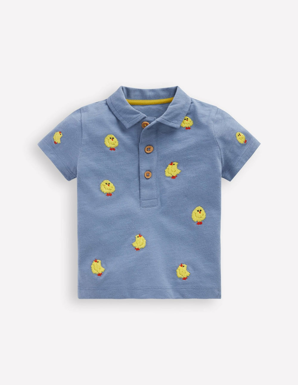 Embroidered Polo-Light Blue Fluffy Chicks / Boden Outlet