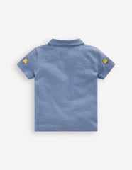 Embroidered Polo-Light Blue Fluffy Chicks / Boden Outlet