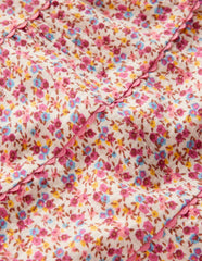 Tiered Ric Rac Dress-Pink Ditsy Floral / Boden us