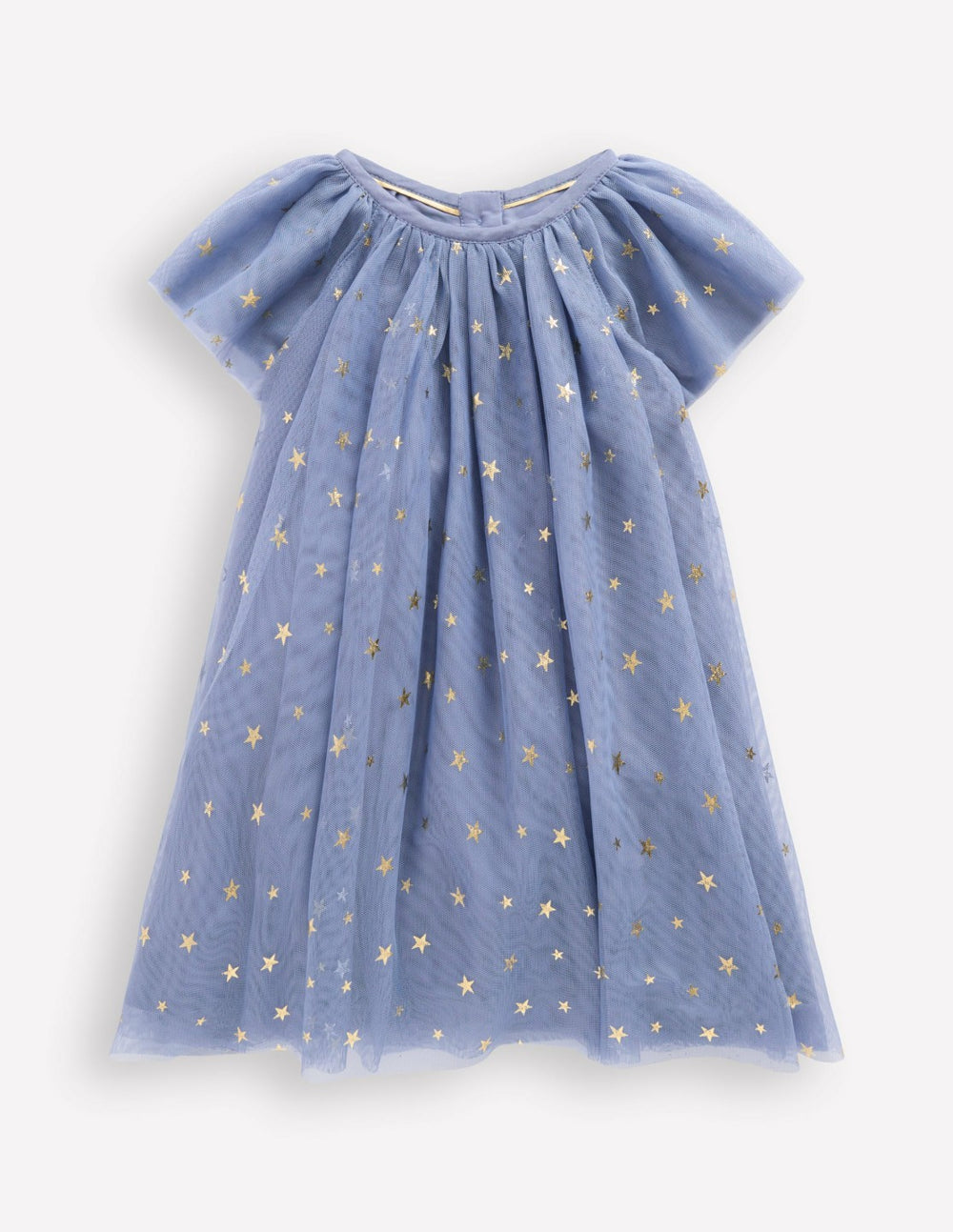 Layered Tulle Dress-Blue Gold Foil Star / Boden Sale