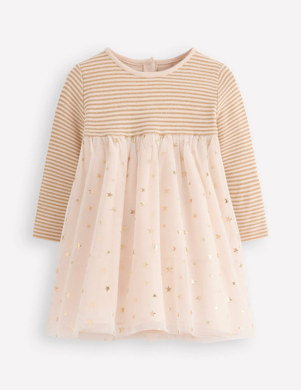 Jersey Tulle Dress-Soft Ivory/Gold Confetti / Boden Online